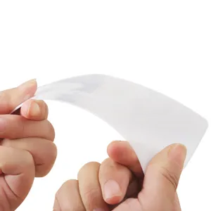 Flexible white plastic dough scraper and bench scraper for professional baking tool