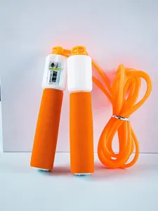 Counter jump rope with foam handles adjustable fitness sports workout skipping rope