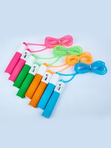 Counter skipping rope for student PE exams, anti-slip foam handle adult fitness sports rope