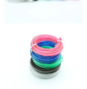 Detailed view of the 4mm coated steel wire replacement rope for skipping ropes, multi-color options.