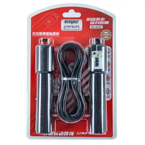 Counter jump rope with comfortable handles for fitness training, sports exams and daily workout.