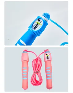 Adjustable fitness jump rope with mechanical counter for students and home sports training.