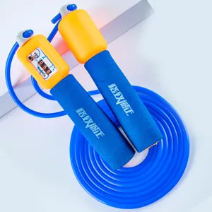 Corda per Saltare in PVC Con Contatore Impugnatura in Schiuma Regolabile per Esami Scolastici e Fitness