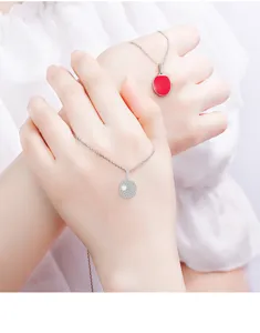 S925 Silber Tischtennis Schläger Halskette Paar Sport Schlüsselbein Kette Schmuck Geschenk