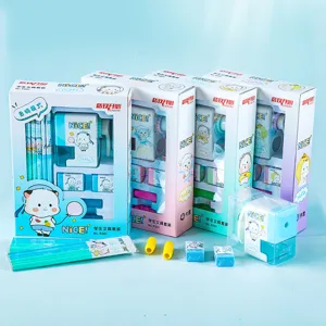 Rientro a Scuola Assortimento di Cancelleria Regalo Studente Matite Colorate Temperamatite Gomma Impugnature Regalo Bambini