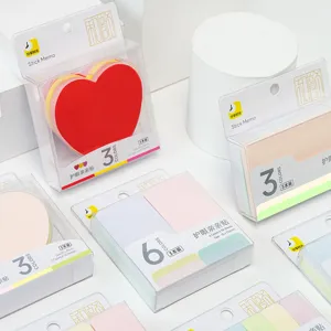 Creatieve Kleurrijke Haftnotizen Index Tabs Oogbeschermende Notitieblokjes Transparante Plastic Doos Kantoor School Kantoorbenodigdheden