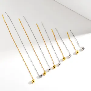 S925 Sterling Silber Perlen Quasten Ohrringe, lange elegante Hängeohrringe Schmuck.