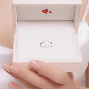 Minimalistisch Legierung Strass Offener Verstellbarer Ring Für Damen Eleganter Silberfarbener Geometrischer Bandring Schmuck Geschenk Täglich