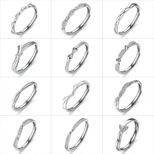 S925 Sterlingsilber Offene Verstellbare Ringe Minimalistische Damen Schmuck Stile