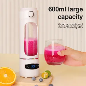 Frullatore di succo elettrico portatile 600ml ricaricabile tazza personale per viaggi all aperto