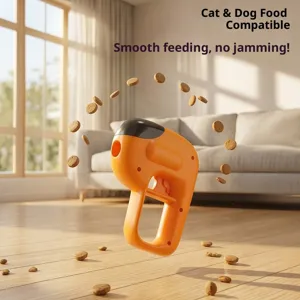 Lanciatore di snack per animali giocattolo addestramento cane gatto distributore