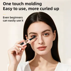 Portable electric heated eyelash curler rechargeable long-lasting curling beauty makeup tool