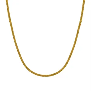 S925 Sterlingsilber schimmernde zylindrische Kette Halskette fur minimalistischen Stil.