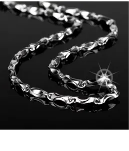 S925 Sterlingsilber Kette Halskette fur Damen und Herren modischer Schmuck Accessoire