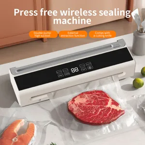 Automatische Vakuumiermaschine Haushalt Lebensmittelverpackungsmaschine Wiederaufladbare Tragbare Lebensmittelversiegelungsmaschine Mit Beuteln