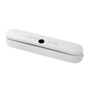 Automatic vacuum food sealer machine for home use, keeping meat and vegetables fresh.