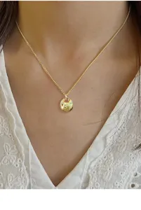 Elegant s925 silver lucky bag pendant necklace for women, new Chinese style clavicle chain.
