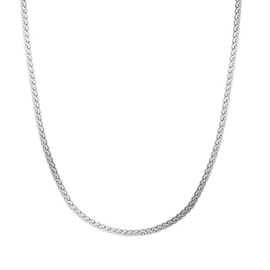 S925 Sterling Silber flache S-Kette Halskette für Damen, minimalistischer täglicher Choker-Stil.