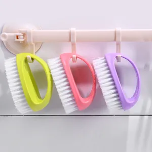 Multifunktionale Plastik Waschbürste Handgehaltene Bonbonfarbe Schuhreinigungsbürste Haushalt Badezimmer Reinigungswerkzeug