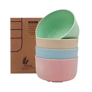 Minimalist Nordic Style Plastic Rice Bowl Drop Proof Soup Salad Tableware For Home Kitchen