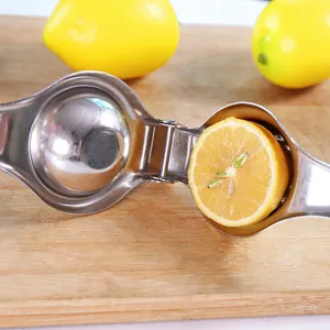 Spremiagrumi manuale in acciaio inossidabile, pressa per limoni resistente per cucina.