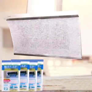 Carta Filtro Olio per Cappa da Cucina in Tessuto Non Tessuto Adesivo Antigrasso Strumento Pulizia