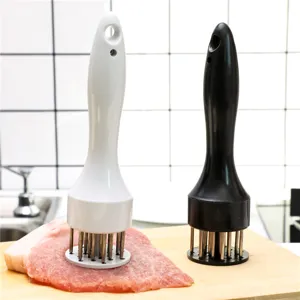 Stainless Steel Meat Tenderizer Kitchen Steak Mallet With Ergonomic Plastic Handle And Dense Needle Design For Cooking