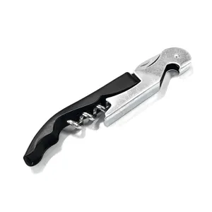 Professional waiter's corkscrew multifunctional wine bottle opener with built-in foil cutter.