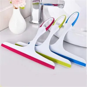 Household glass squeegee window cleaner cleaning tool for bathroom tiles, mirrors, and car windows.