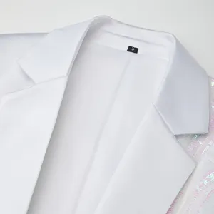 Andriko leuko casual sakaki me pougki gia xoro leptomereia gia styletati moda panofori