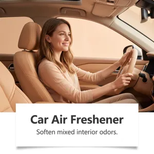 Car air freshener for interior odor elimination and long-lasting fresh driving experience.