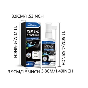 HOMONTH Car A/C Cleaner Spray 60ml Refreshing Automotive Air Conditioning System Cleanser