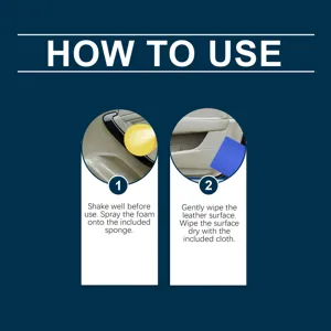 Professional car interior leather foam cleaner multi-purpose seat cleaning tool.