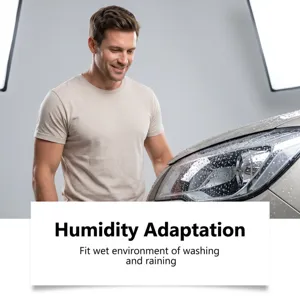 Detalle del sellador de faros con excelente rendimiento impermeable y resistente a la humedad.