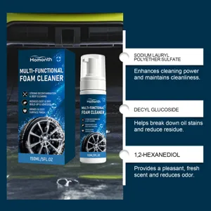 Homonth multi-functional foam cleaner 150ml for car interior deep cleaning and care.