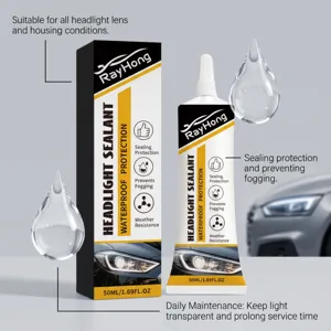 RayHong sellador de faros de coche 50ml impermeable antivaho pegamento de reparacion