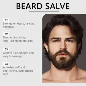 Bálsamo para barba premium para hombres para fortalecer, hidratar y gestionar eficazmente.