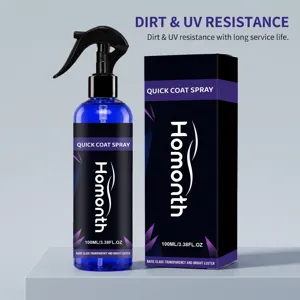 HOMONTH Spray Revestimiento de Vidrio 100ml Resistencia a Suciedad UV Vision Clara Coche