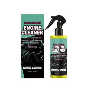 Spray nettoyant moteur de voiture 100ml nettoyage en profondeur pour entretien intérieur extérieur.