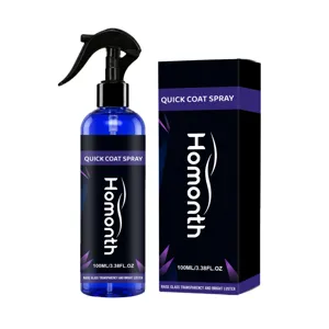 HOMONTH 100ml spray de revestimiento de vidrio para coche repelente lluvia brillo claro