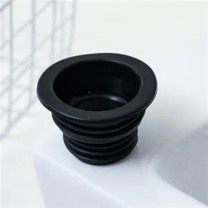 Black rubber pipe seal ring and deodorizing drain plug for kitchen and washing machine main view