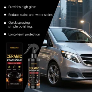 Sellador cerámico en spray Hikmarion para brillo de pintura de coche, hidrófobo y duradero.