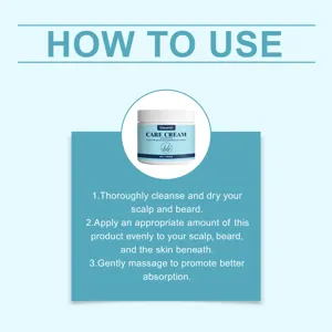 GleamXi scalp and beard care cream, nourishing and refreshing daily grooming product for men.