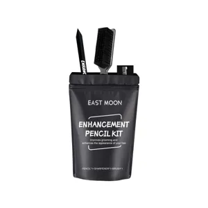 Men beard hair enhancement pencil kit grooming tool set with brush and sharpener main view