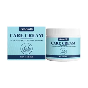 GleamXi scalp relief and beard care cream 114g, soothing moisturizing balm for daily hair care.