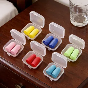 Transparent Plastic Small Storage Box Portable Mini Jewelry Earplugs Organizer Box Pill Case Clear Container