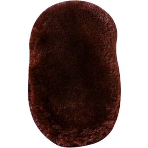 Portable faux wool shoe polishing mitt cleaning glove for leather shoes shine care tool