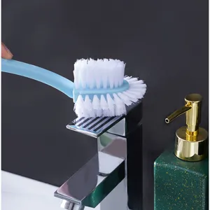 Multifunctional gap cleaning brush with double ends for kitchen window grooves and keyboards.