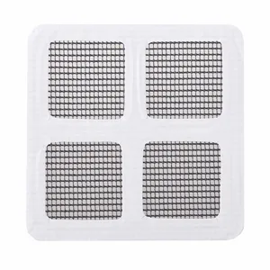Disposable self-adhesive floor drain sticker mesh filter for bathroom kitchen sink anti-clogging.