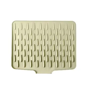 Tappetino scolapiatti in cucina in silicone resistente al calore antiscivolo